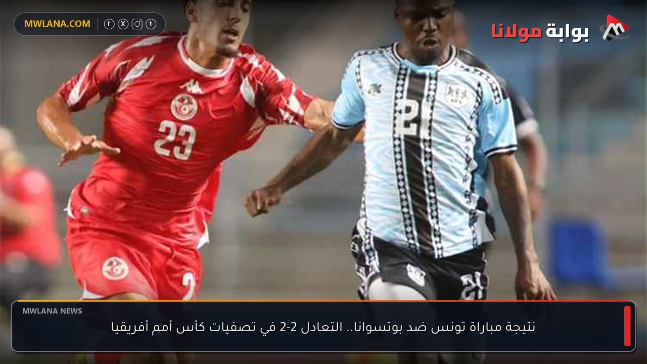 نتيجة مباراة تونس ضد بوتسوانا.. التعادل 2-2 في تصفيات كأس أمم أفريقيا