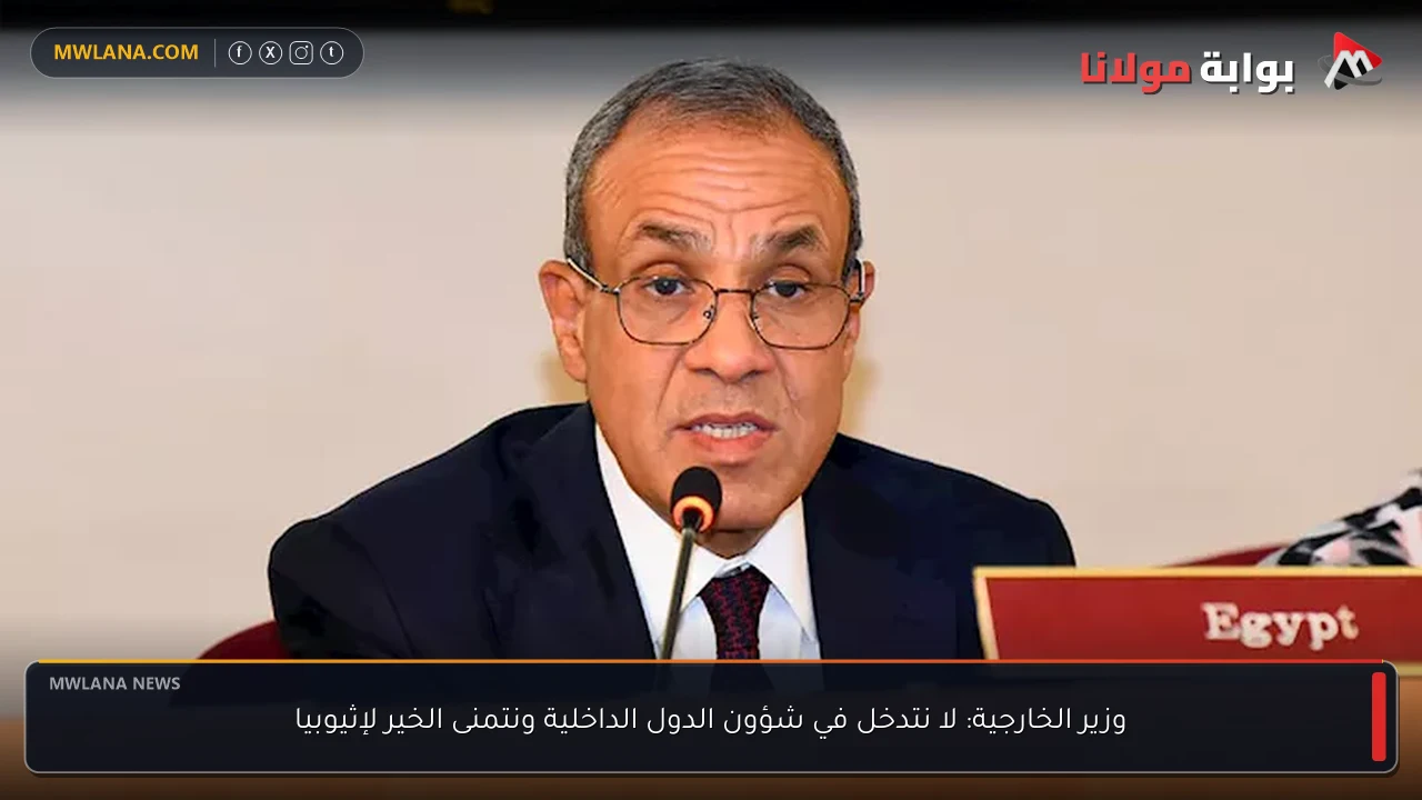 وزير الخارجية: لا نتدخل في شؤون الدول الداخلية ونتمنى الخير لإثيوبيا