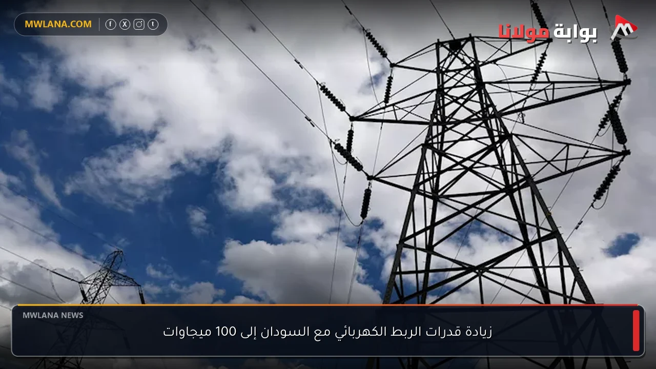 زيادة قدرات الربط الكهربائي مع السودان إلى 100 ميجاوات