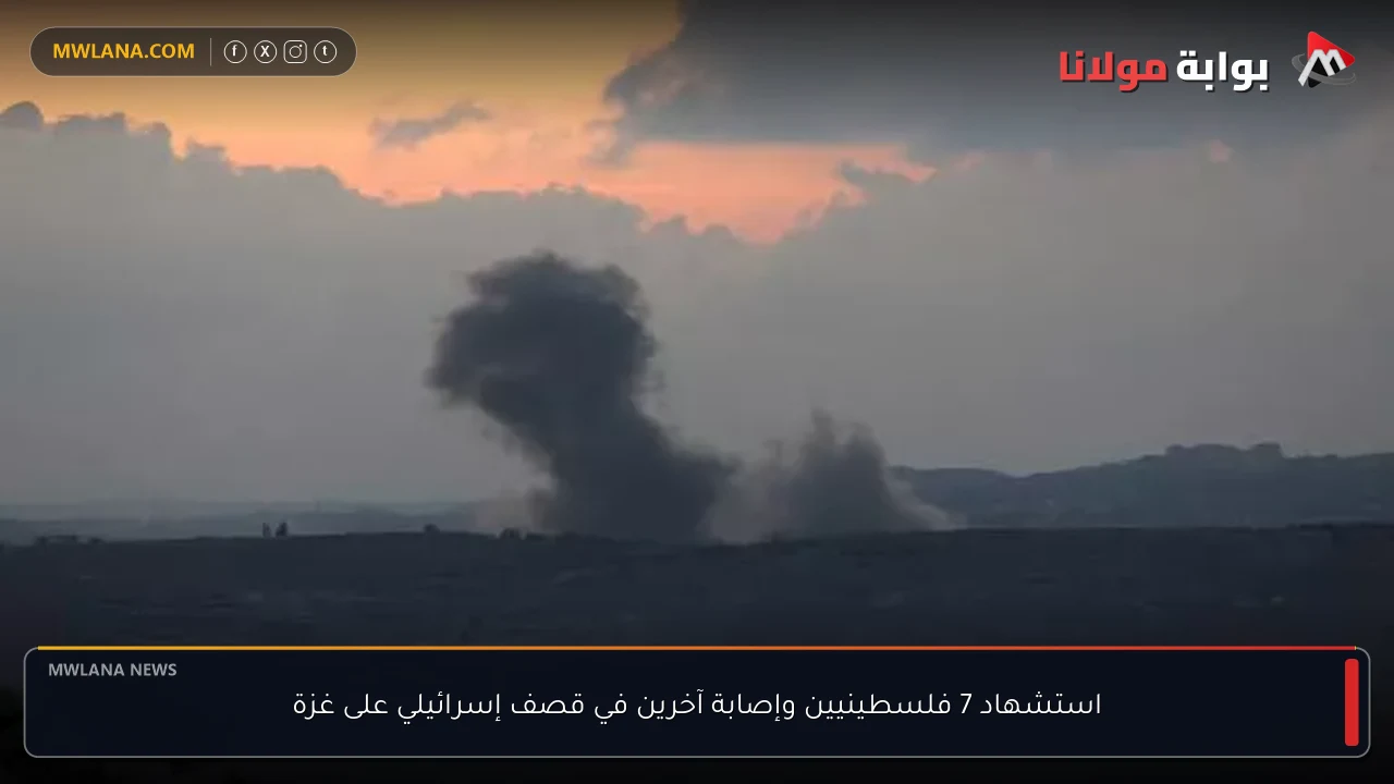 استشهاد 7 فلسطينيين وإصابة آخرين في قصف إسرائيلي على غزة
