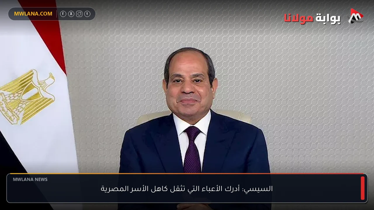 السيسي: أدرك الأعباء التي تثقل كاهل الأسر المصرية