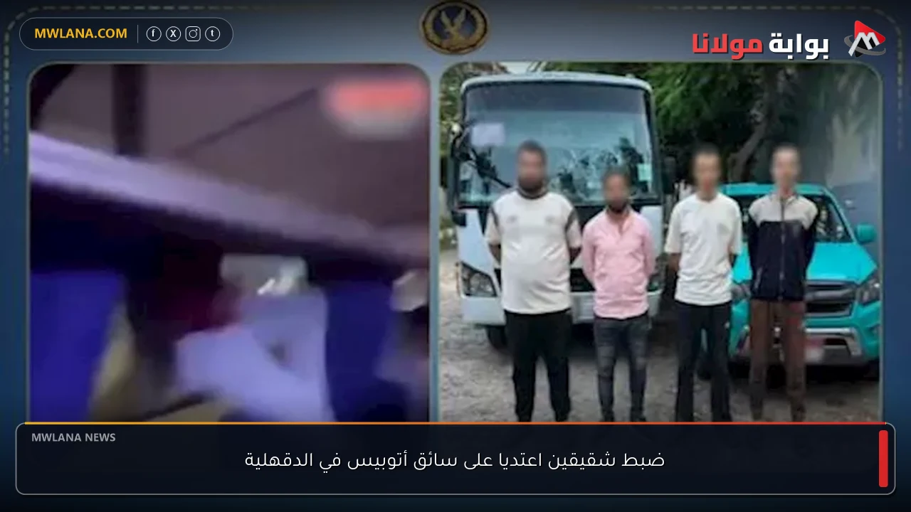 ضبط شقيقين اعتديا على سائق أتوبيس في الدقهلية