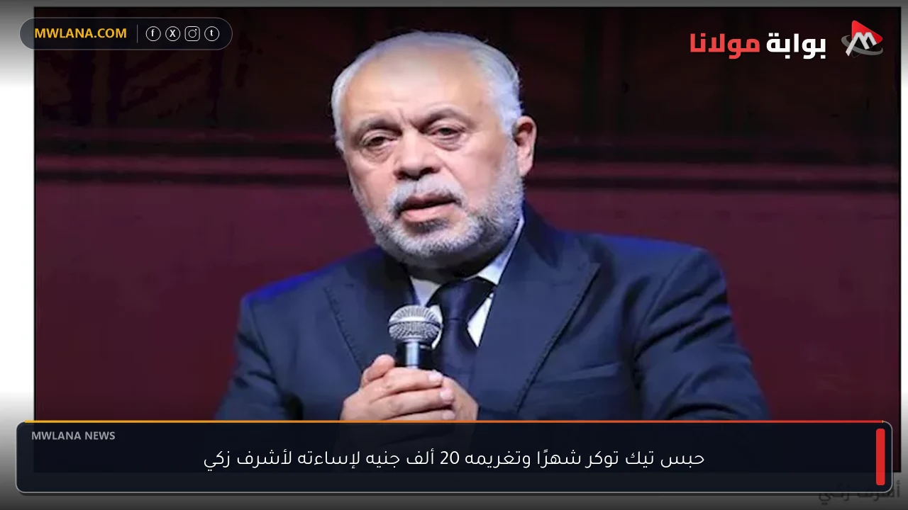حبس تيك توكر شهرًا وتغريمه 20 ألف جنيه لإساءته لأشرف زكي