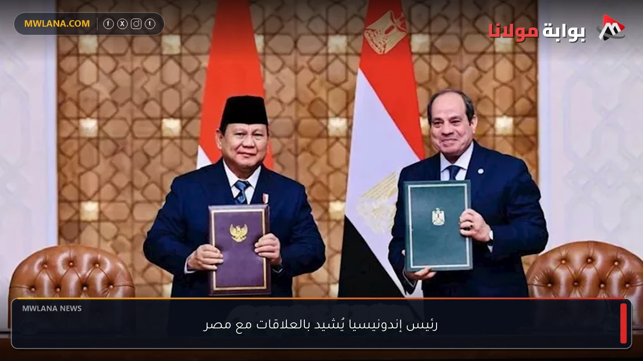 رئيس إندونيسيا يُشيد بالعلاقات مع مصر