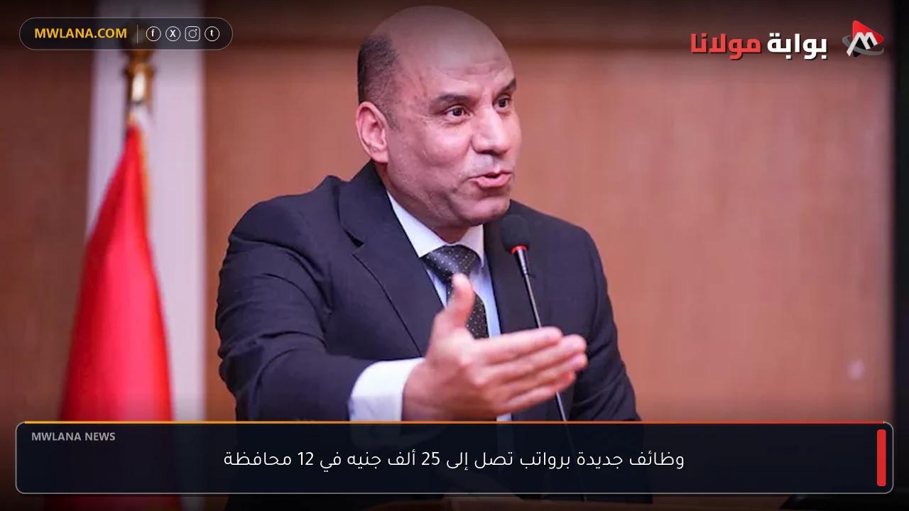 وظائف جديدة برواتب تصل إلى 25 ألف جنيه في 12 محافظة
