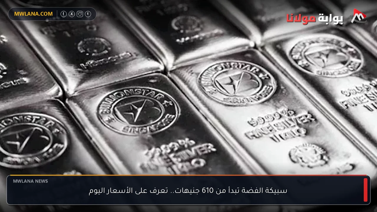 سبيكة الفضة تبدأ من 610 جنيهات.. تعرف على الأسعار اليوم