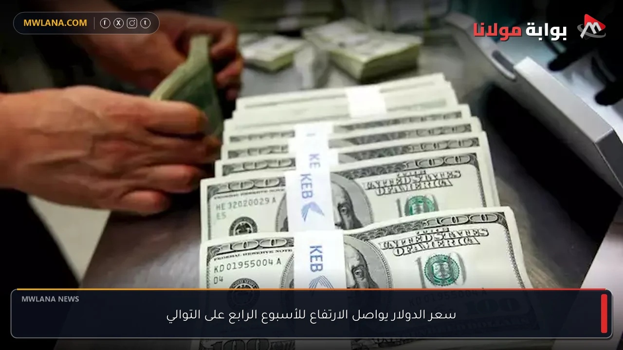 سعر الدولار يواصل الارتفاع للأسبوع الرابع على التوالي