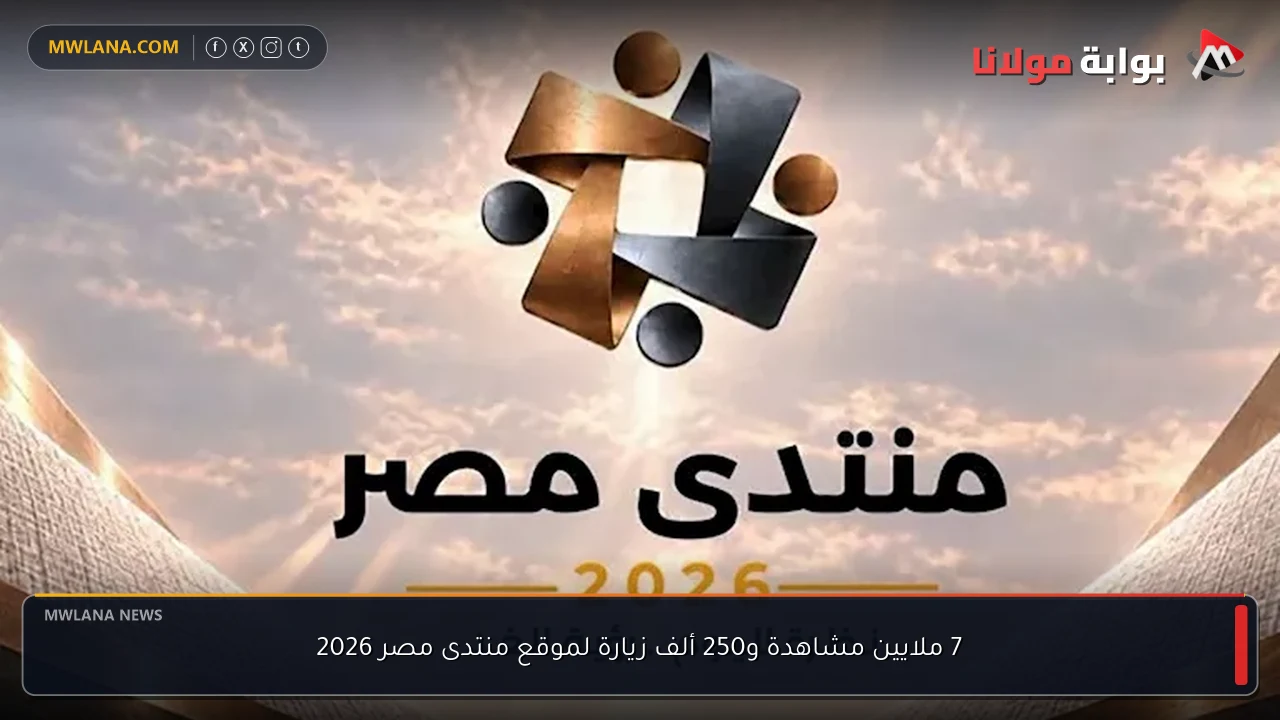 7 ملايين مشاهدة و250 ألف زيارة لموقع منتدى مصر 2026