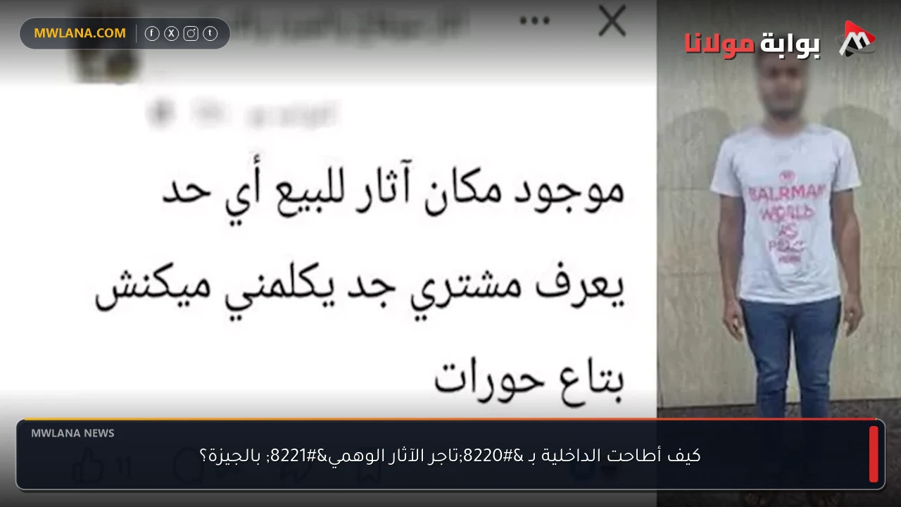 كيف أطاحت الداخلية بـ “تاجر الآثار الوهمي” بالجيزة؟