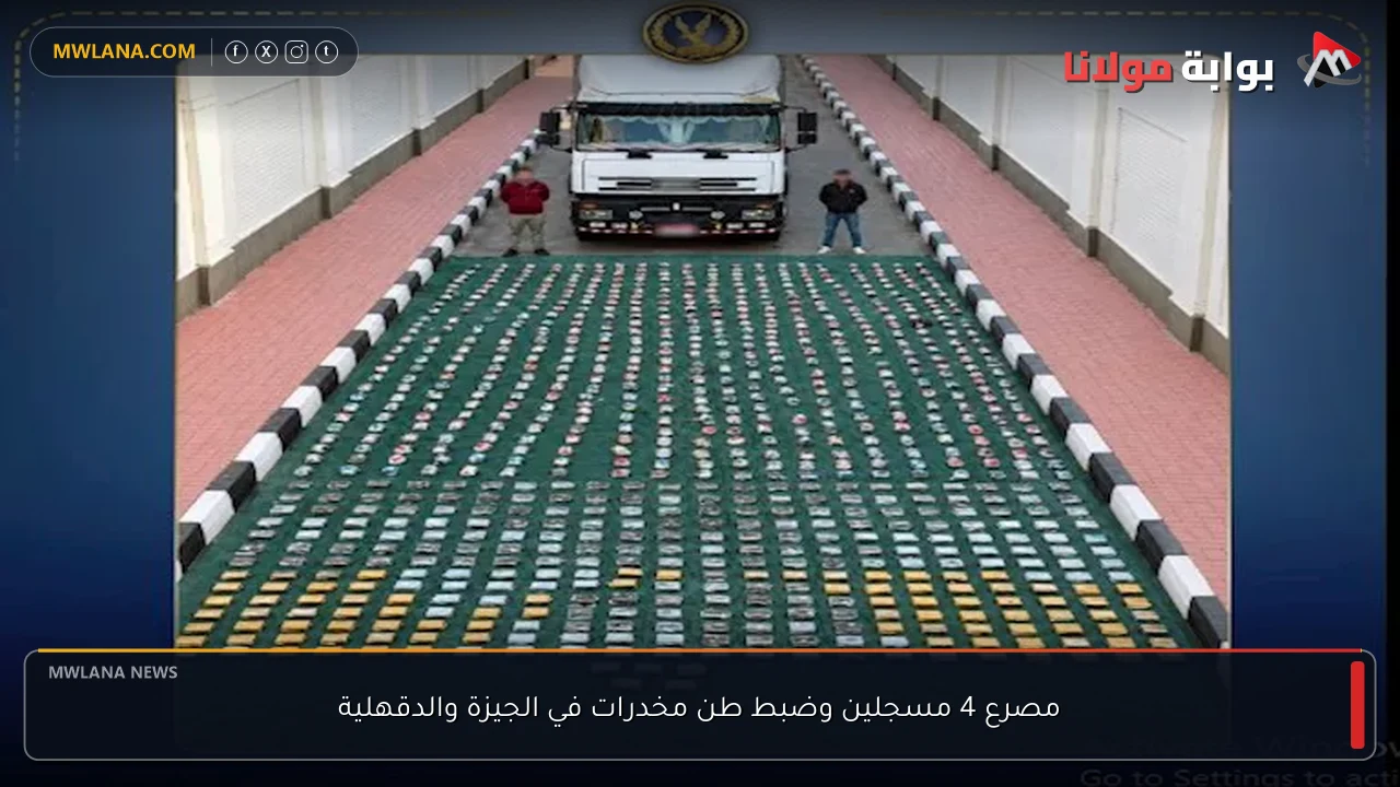 مصرع 4 مسجلين وضبط طن مخدرات في الجيزة والدقهلية